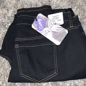Dark blue denim pants